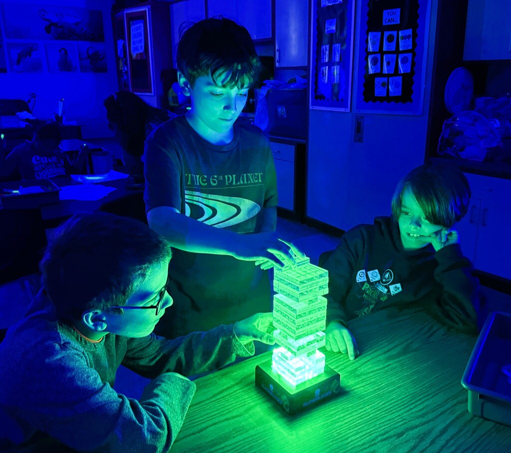 Glow in the dark Jenga