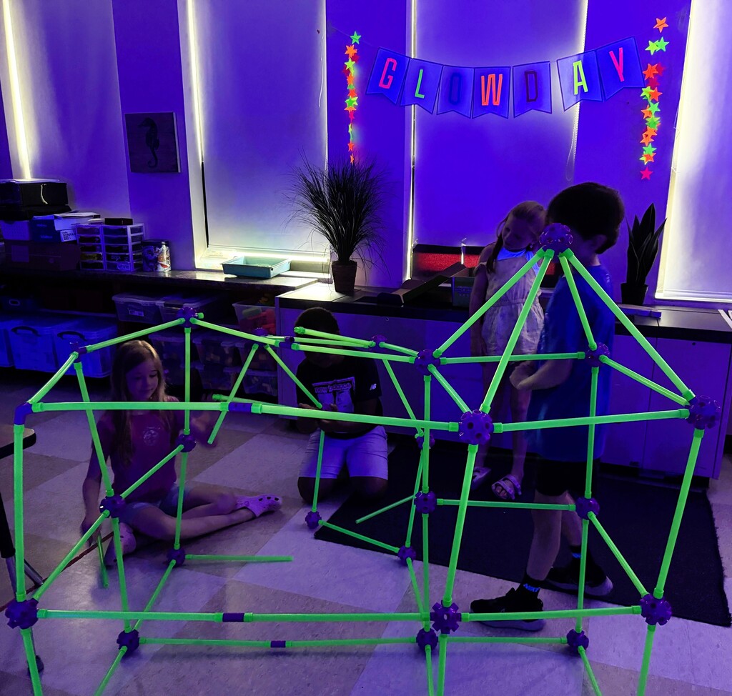 Building glow in the dark structures