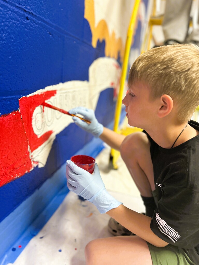 Student painting