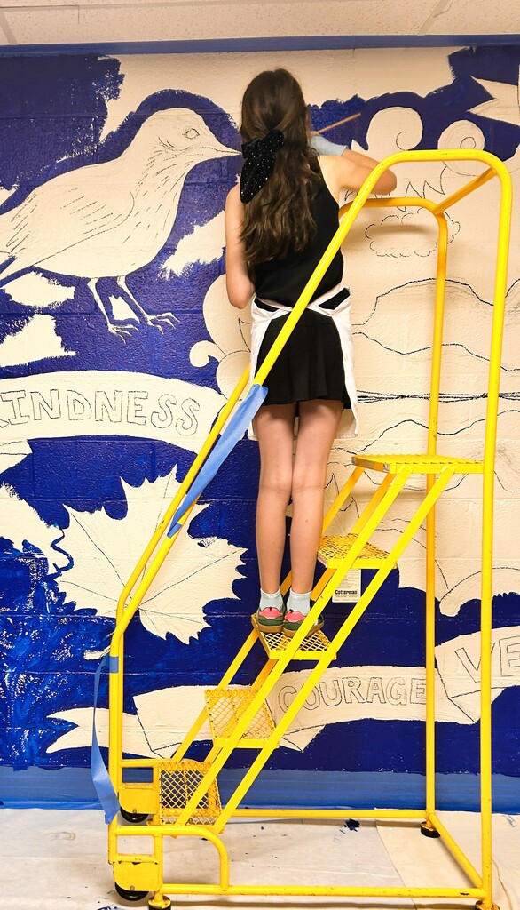 Student painting