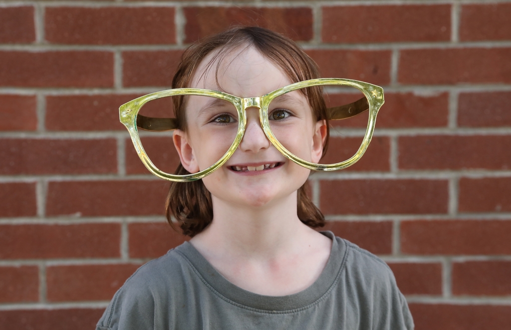 student in sunglasses