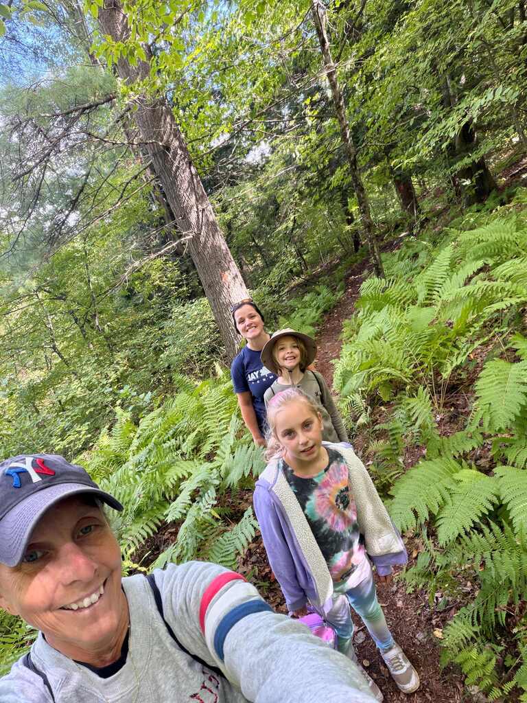 Students hiking