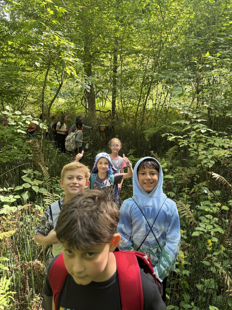 Students hiking