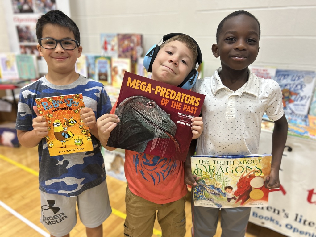 Students with books.