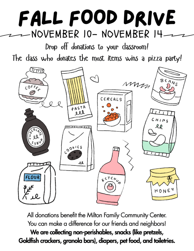 Fall Food Drive Poster