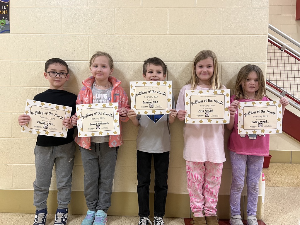 1st Grade Bulldogs of the Month- February