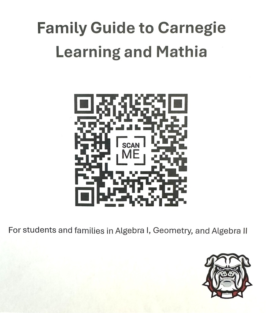 Family Guide to Carnegie Learning and Mathia - QR Code