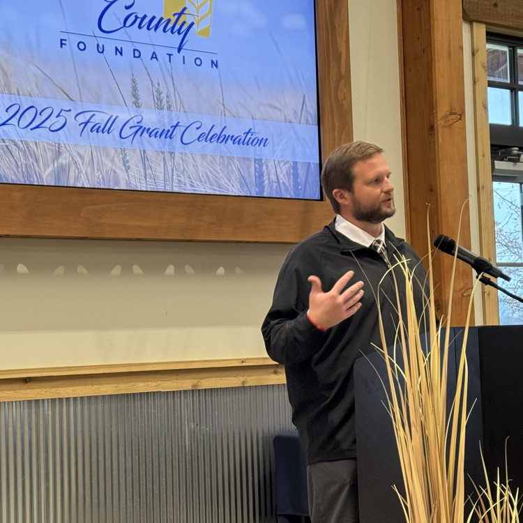 Sam Watson accepting Miami County Foundation Grant