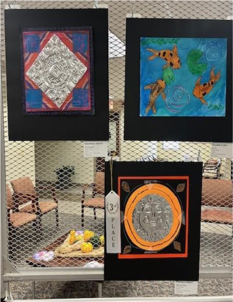Artwork our elementary students had displayed in the Tipp City Area Arts Council Youth Art Exhibit.