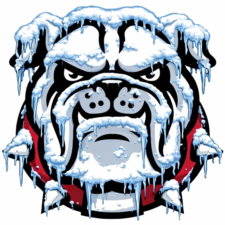 “Frozen” Bulldog Logo