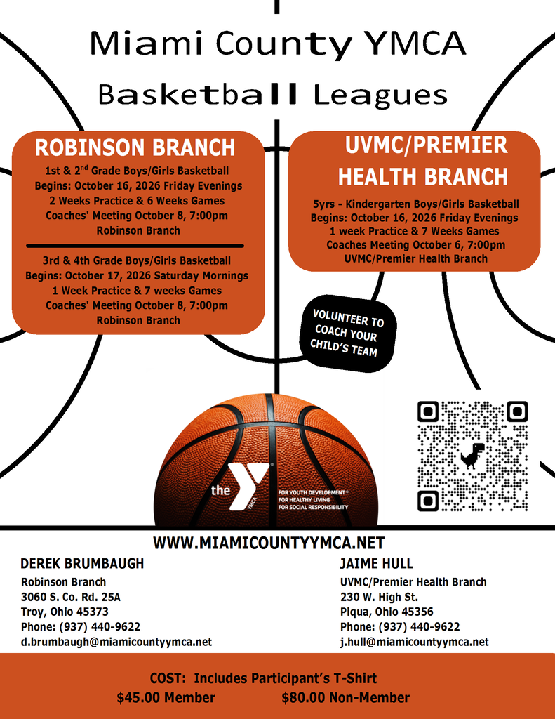 White background with orange boxes and basketball with black lettering
