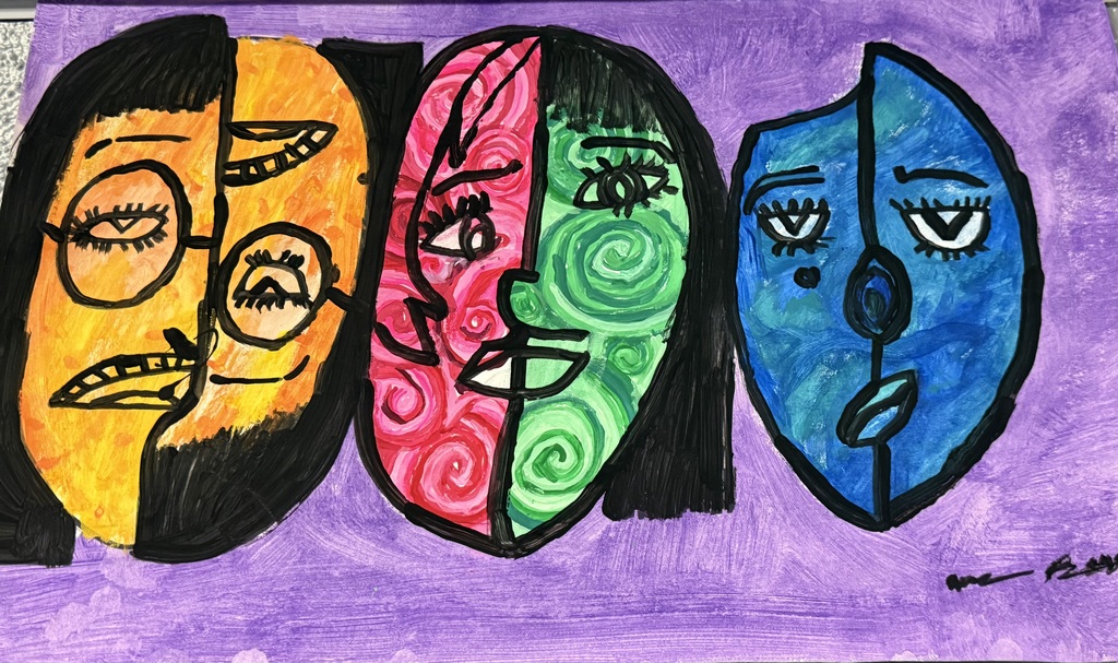 Picasso faces 8th Grade