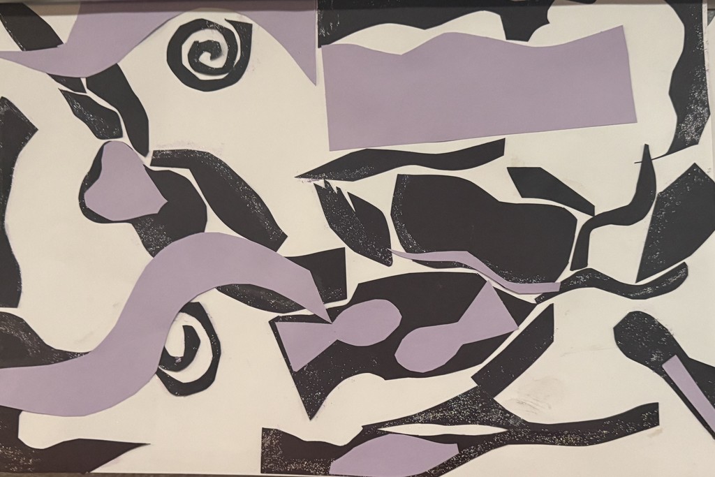 Matisse Cut-out Collages  8th Grade