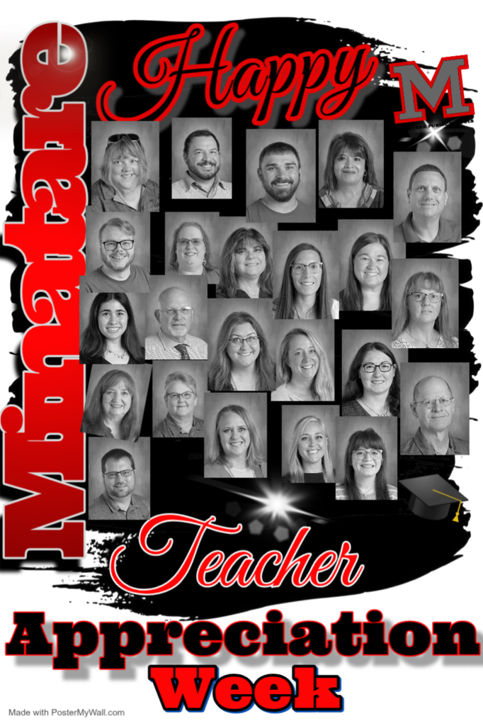 Happy Teacher Appreciation Week, Minatare Staff.