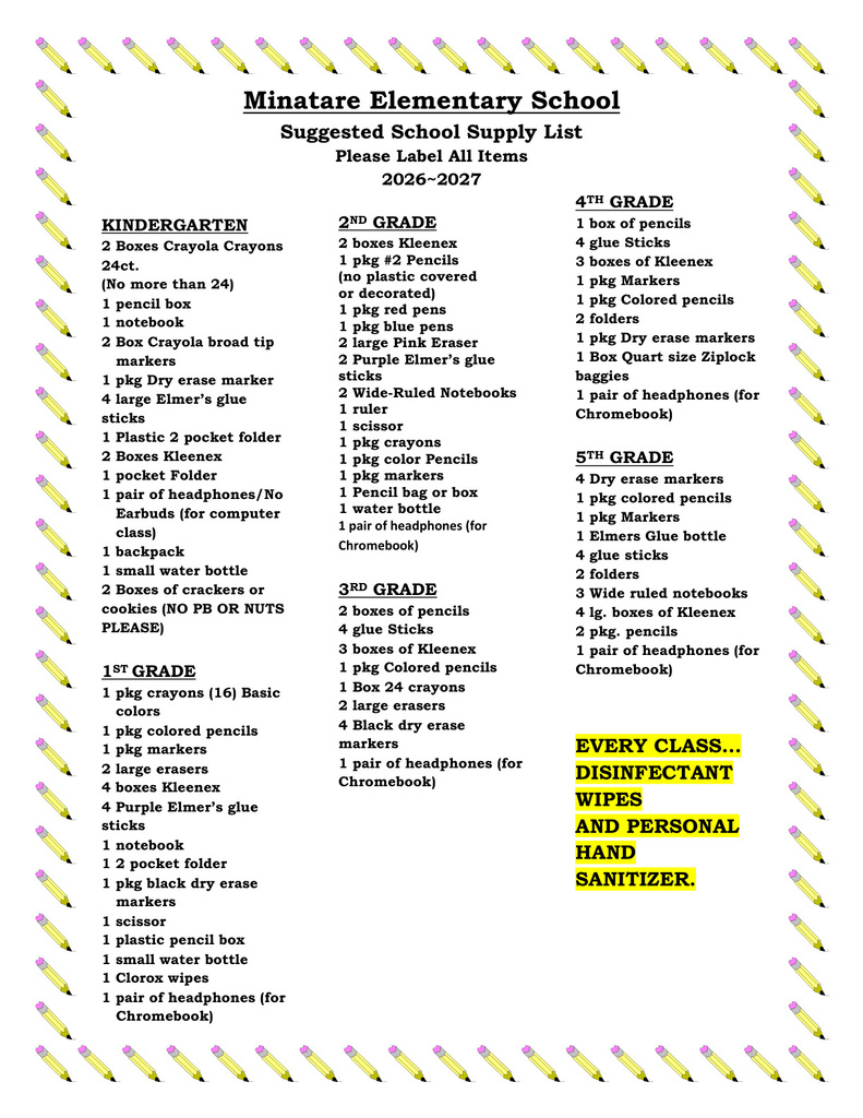 school list