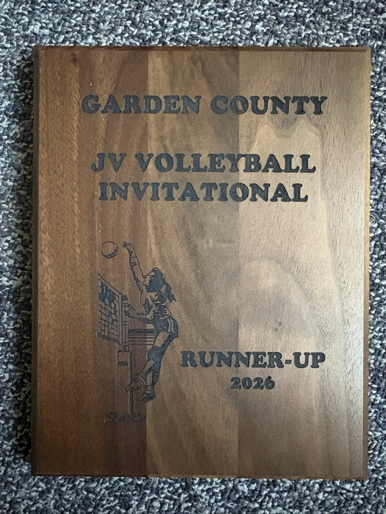 Runner Up placing at Garden County Tournament 