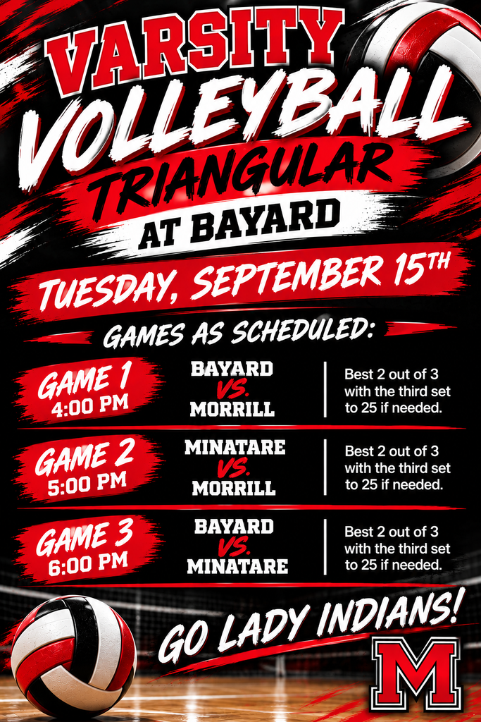 Varsity Triangular in Bayard Tuesday September 15th