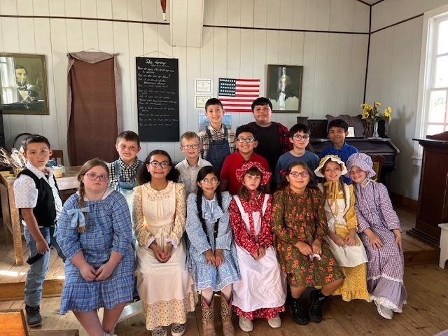 Minatare students at flower field trip back in time 1