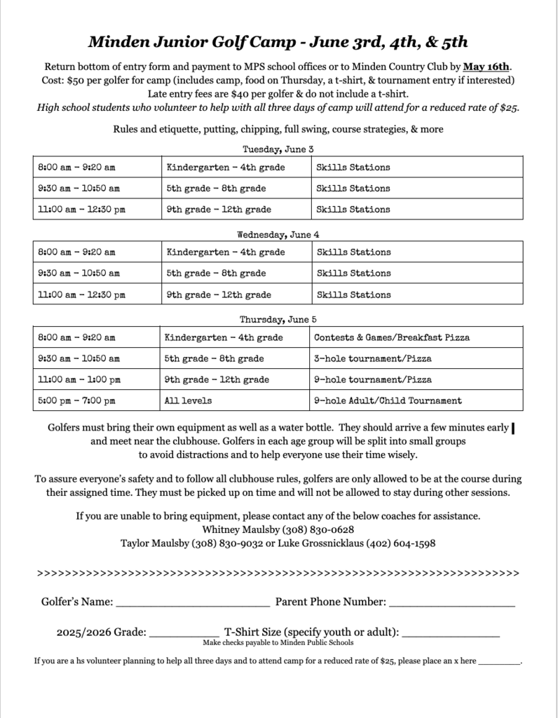 junior golf