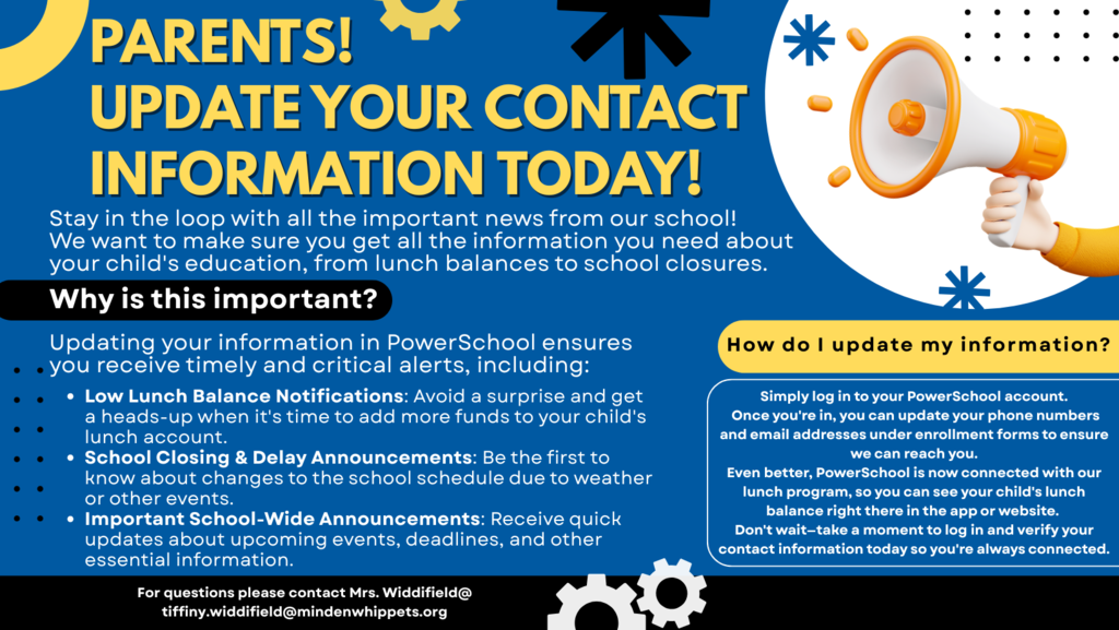 Update your contact information