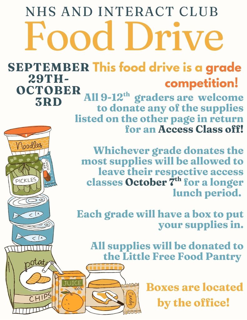 NHS Food Drive