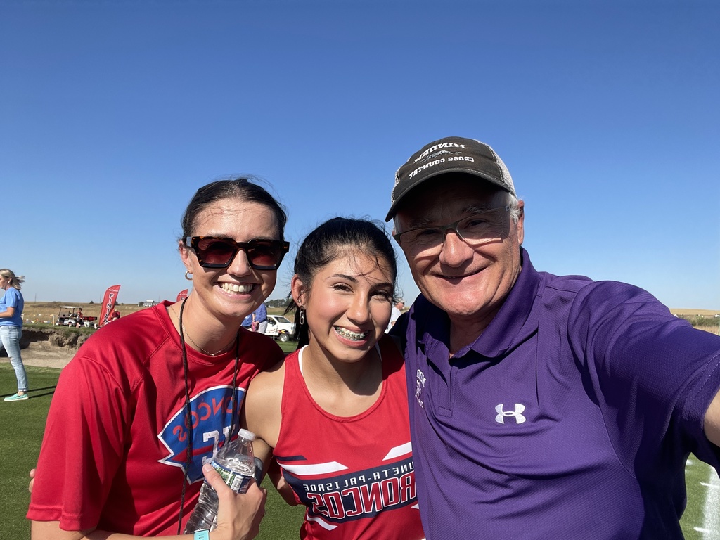 Coach Alex Bauer Walker and her athlete Annaly Ramirez. Coach started Wauneta-Palisade program this year - We are so proud of Coach and our adopted teammate. Great Job Annaly!!