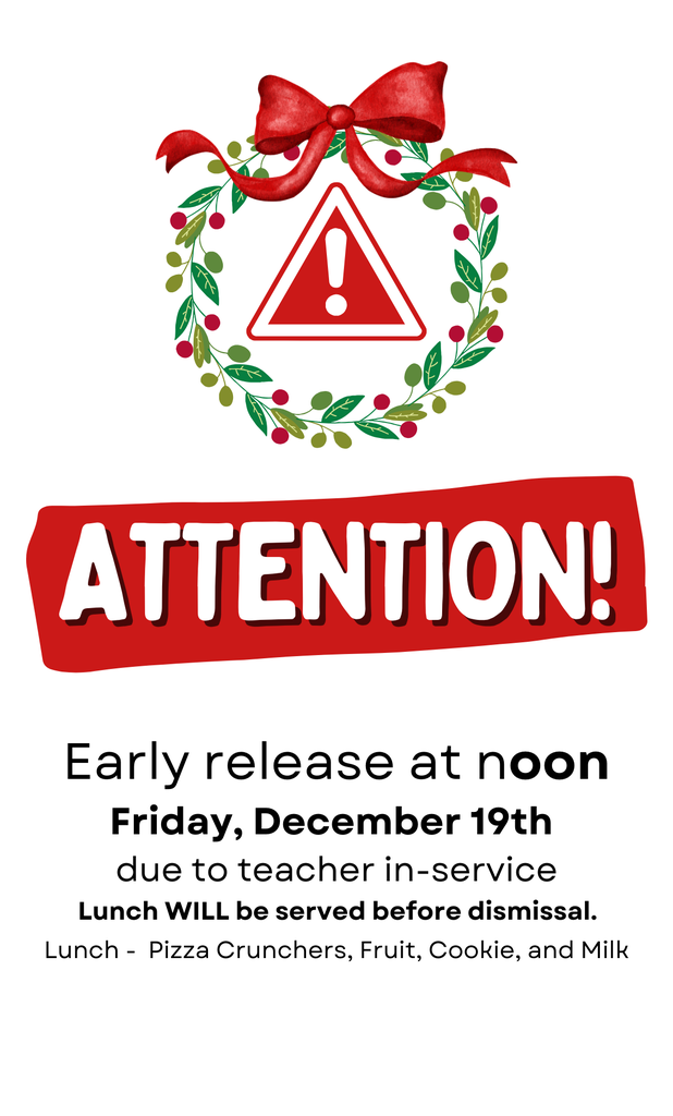 schedule change - noon release 12/19