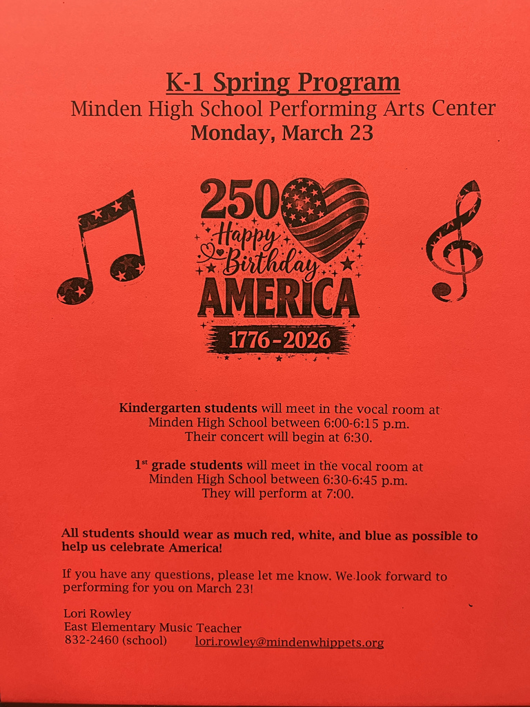 K-1 Spring Program Note