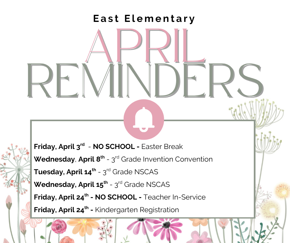 April  Reminders 