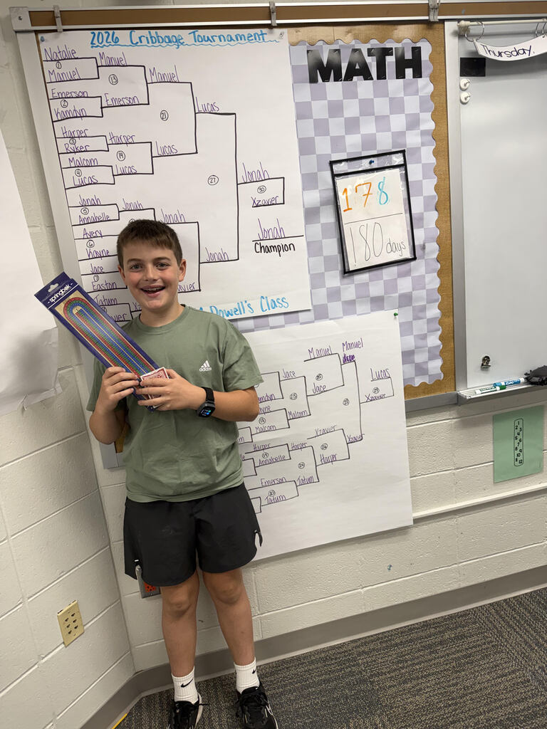 2026 5th Grade Cribbage Champion