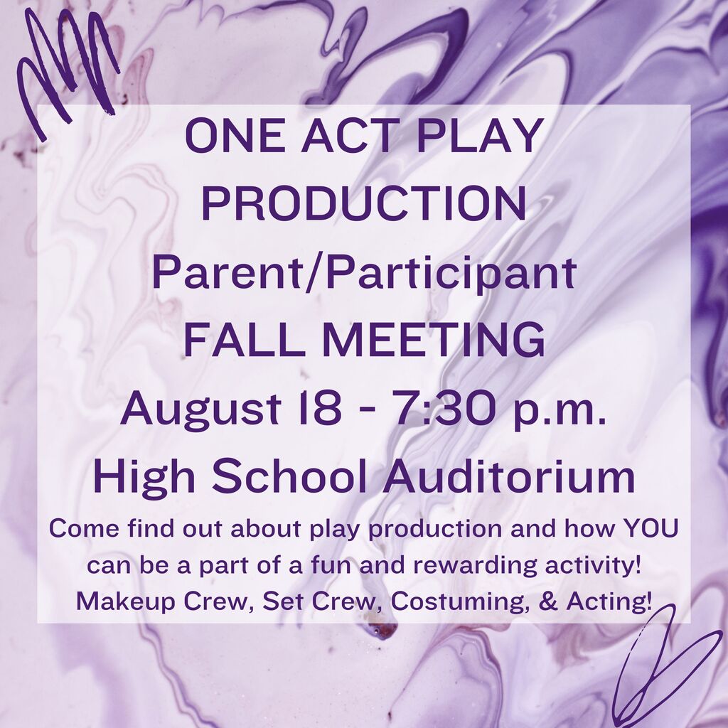 FALL PLAY MEETING