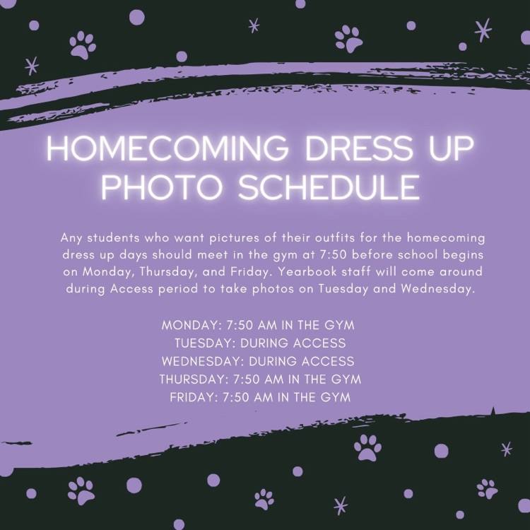 hoco photo schedule