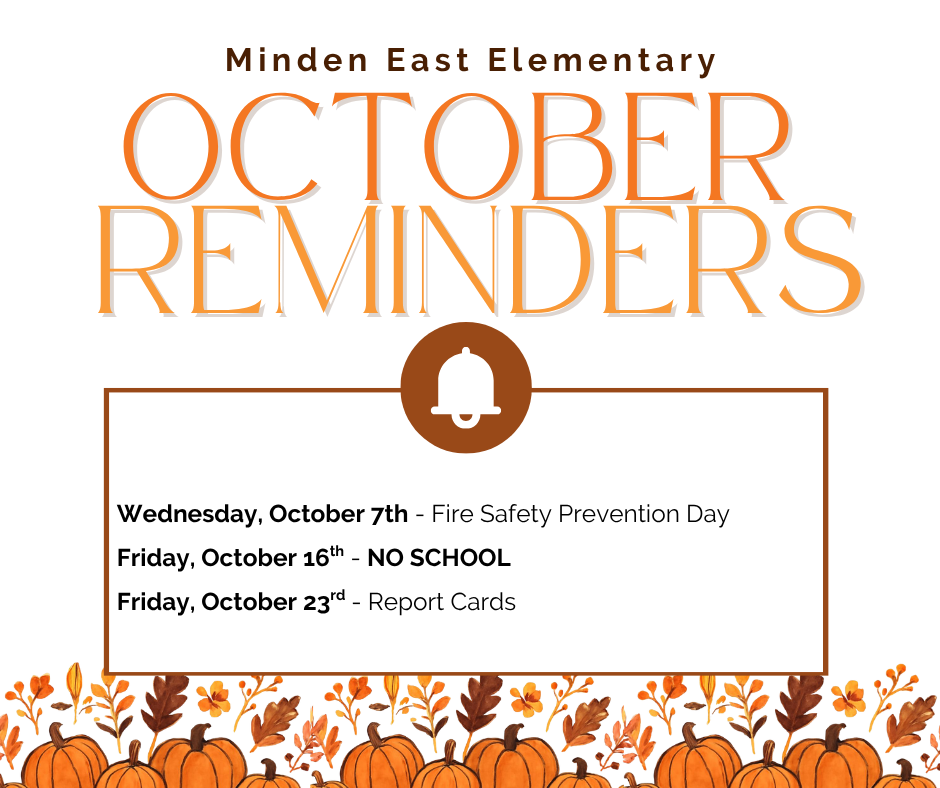 October Reminders