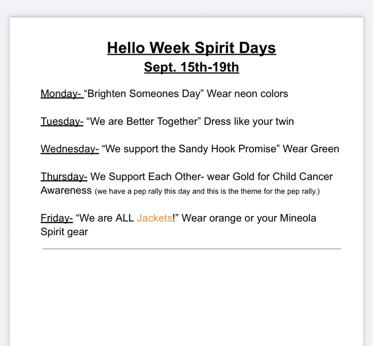 Dress up days!