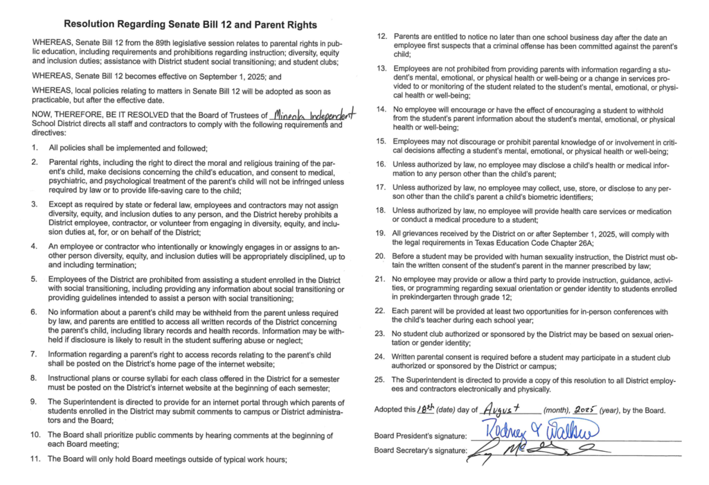 Senate Bill 12