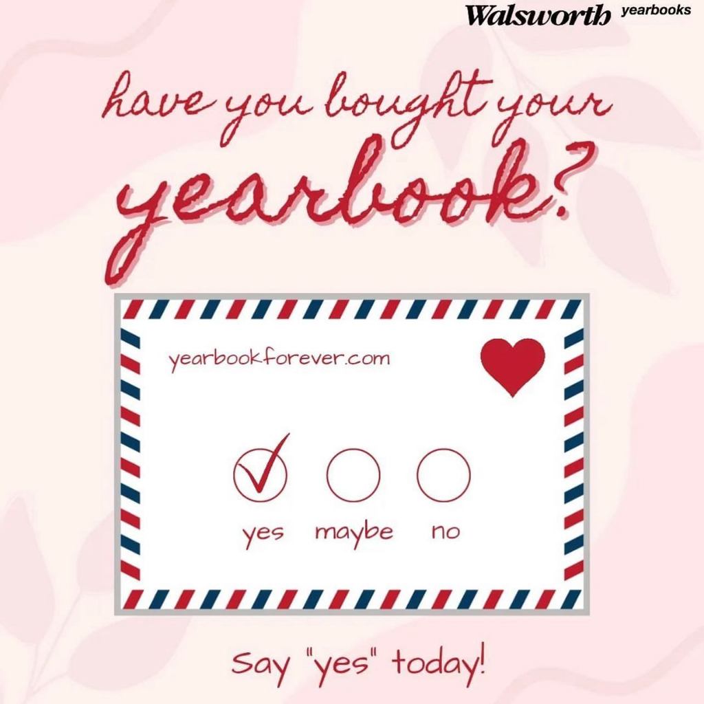 Say "yes" to the yearbook!