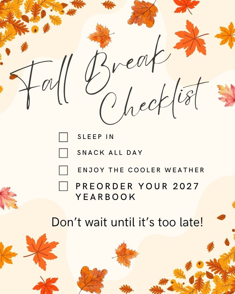 Fall Break Yearbook Ad