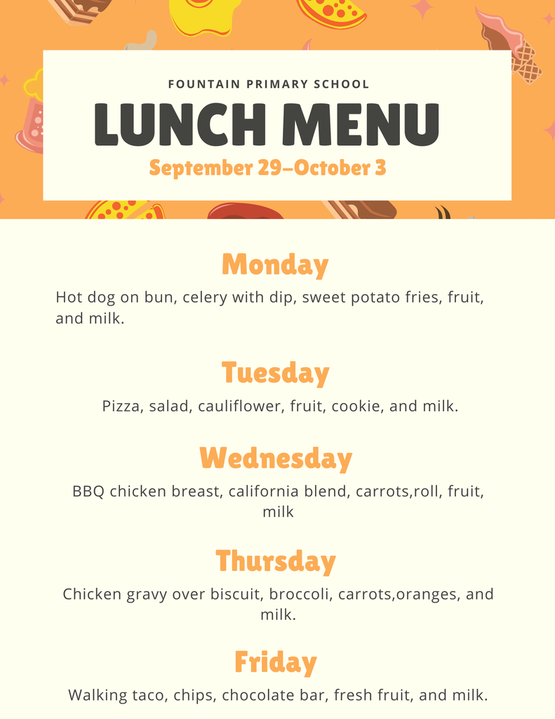 Lunch Menu