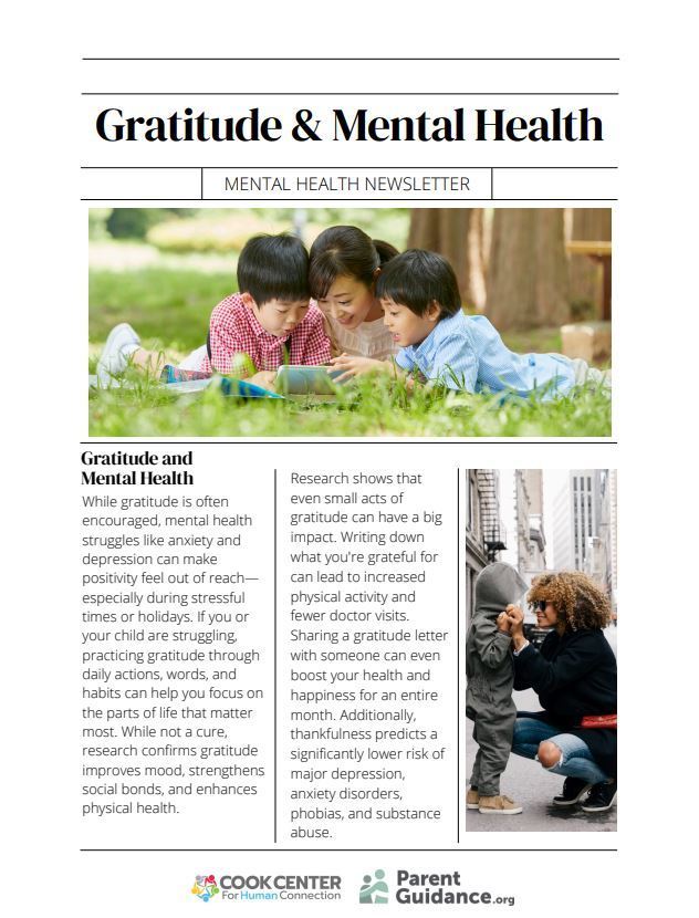 Check out the full article for Gratitude & Mental Health at ParentGuidance.org