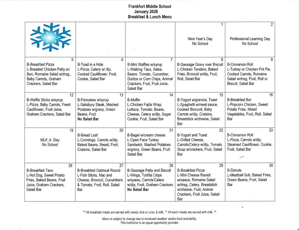 Jan 26 Menu
