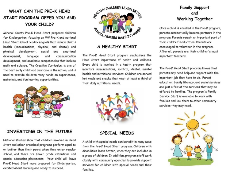 Pre-K Enrollment Pamphlet