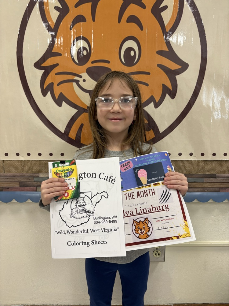 First Grade Bobcat of the Month