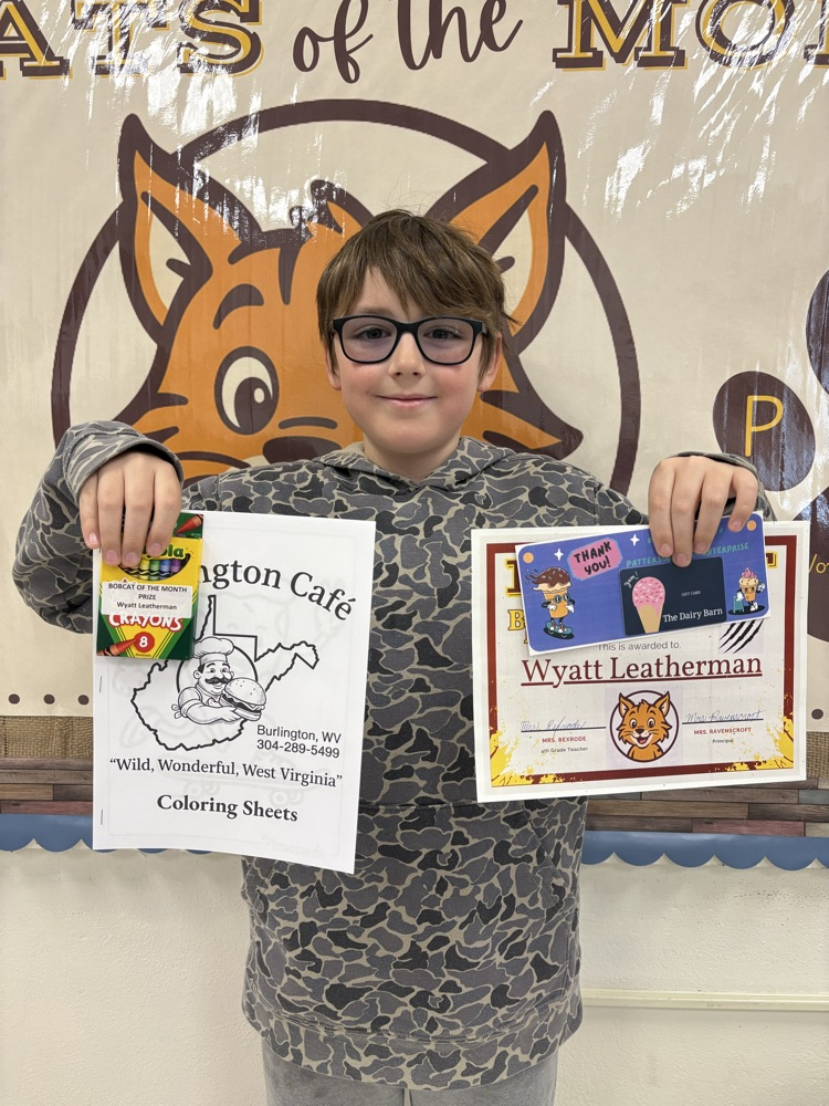 Fourth Grade Bobcat of the Month