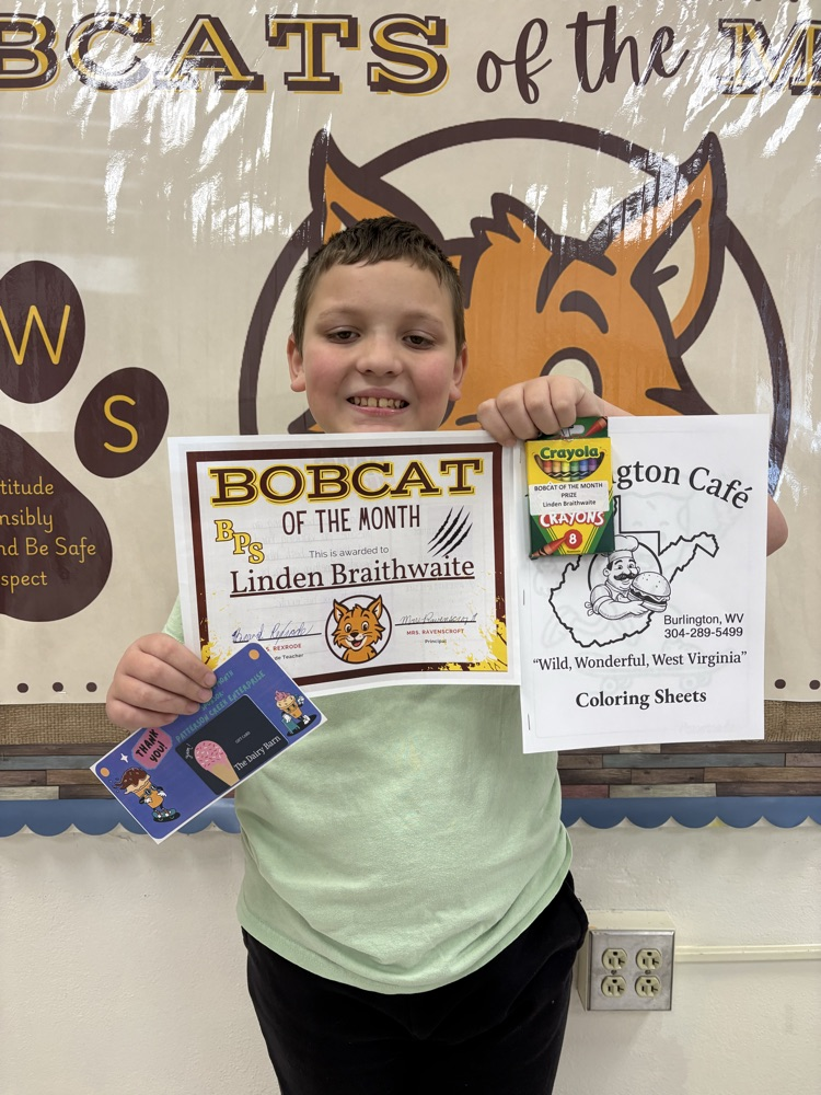 Fourth Grade Bobcat of the Month