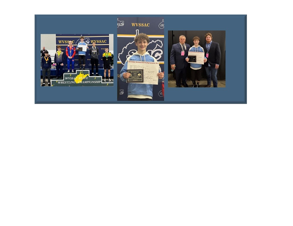 Wes Files, Frankfort High School Junior, is awarded the 2026 State Wrestling Championship for 113 lb, Div II