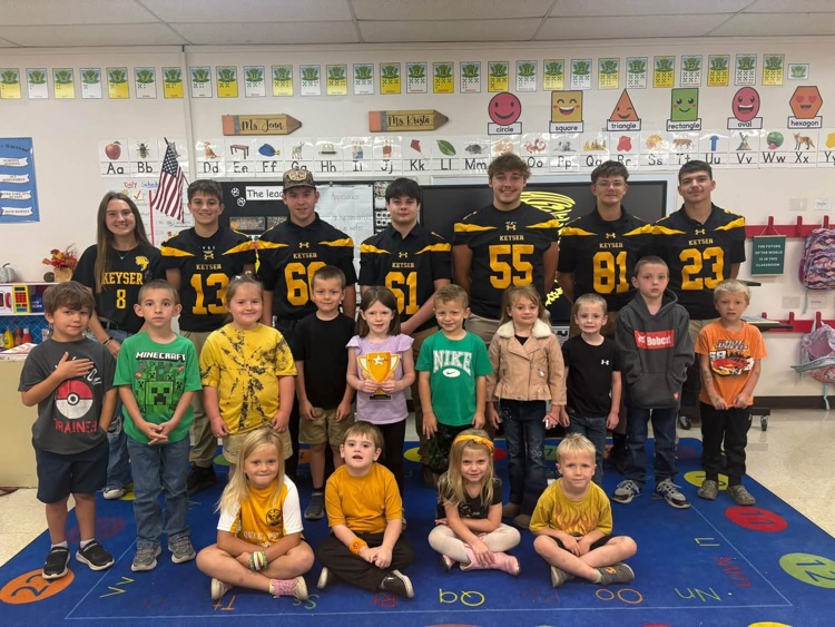 Perfect Attendance Challenge Completed! A photo of the Kindergarten class.