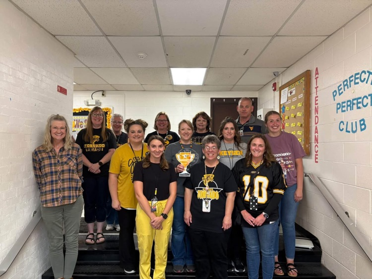 Perfect Attendance Challenge Completed! A photo of the BPS staff.