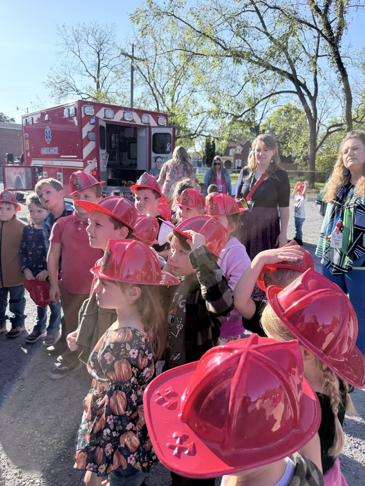A photo of students enjoying the Fire Safety presentation.