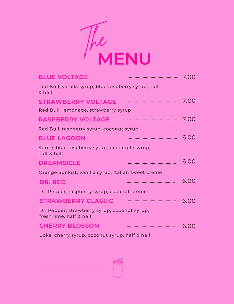 Describes food truck's menu