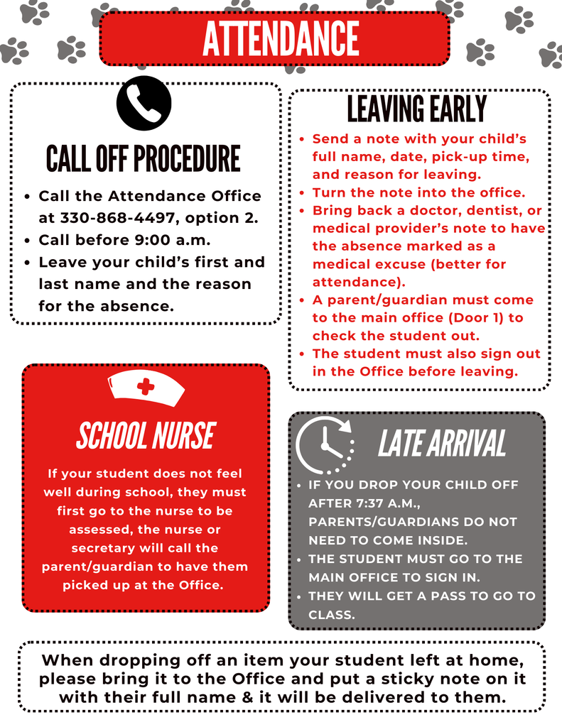 Welcome Back Information Page 3